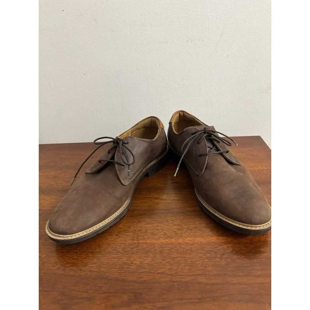 Florsheim Men's Norwalk Plain Toe Ox Brown Laced Comfort Oxfords Size 9M‎